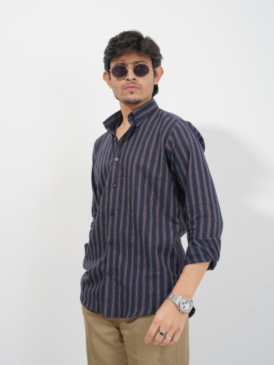 Black & Rad Stripes Shirt